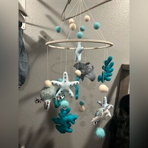 Ocean-Themed Baby Mobile with Sea Creatures